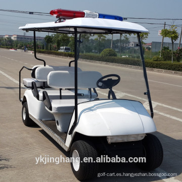 4 + 2 asientos de carrito de golf de la policía